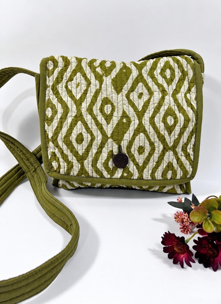 BOLSA ALGODÃO AGRA ESTAMPA A BLOCO