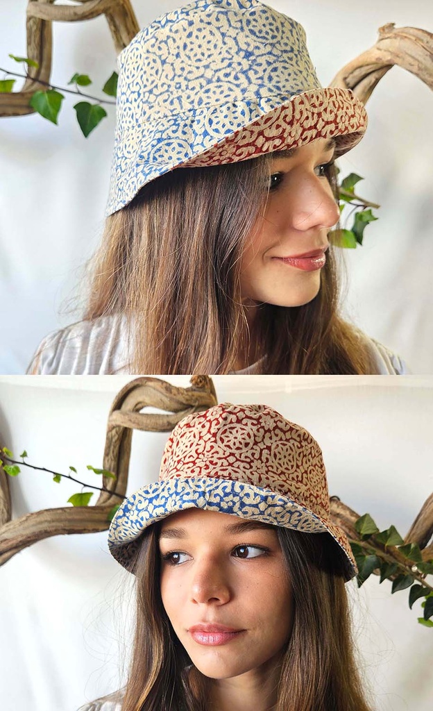 SOMBRERO RÉVERSIBLE COTON M 468