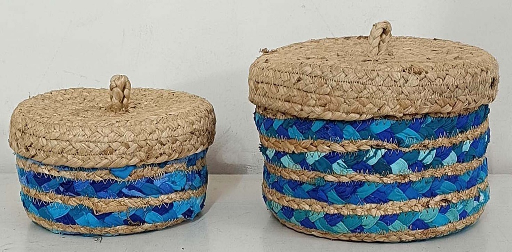 SET OF 2 CESTOS CON TAPA YUT-SAR 19