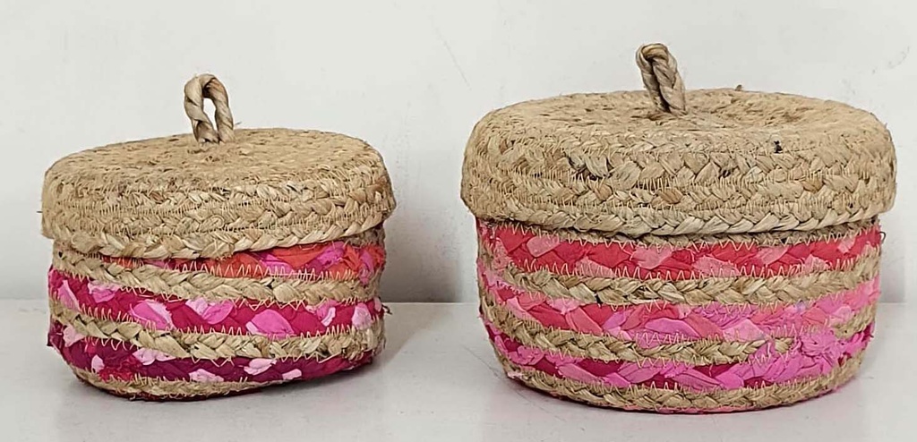 SET OF 2 CESTOS CON TAPA YUT-SAR 19