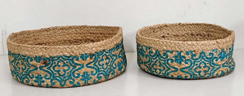 SET DE 2 CESTOS YUTE-PRINT 25,19