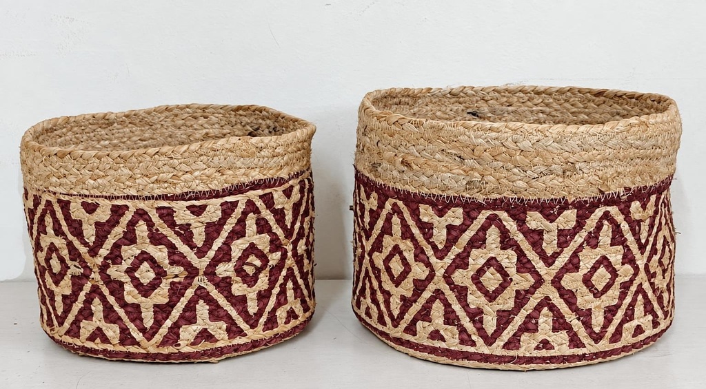 SET DE 2 PORTAMACETA YUTE-PRIN 22