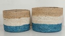 LOT DE 2 PORTAMACETA JUTE-COL 22