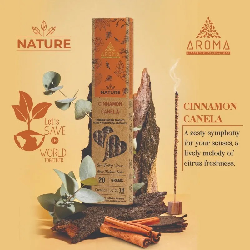 INCIENSO ORG.CANELA 20GR-AROMA
