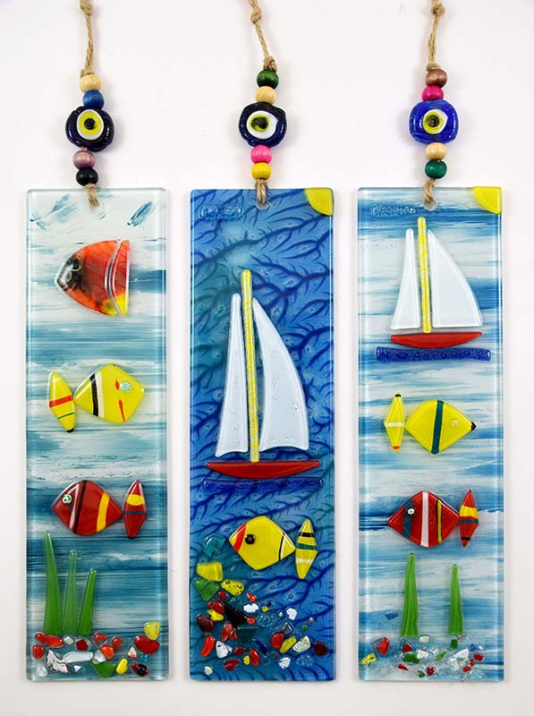PLACA GLASS MARINA 24X7 CM