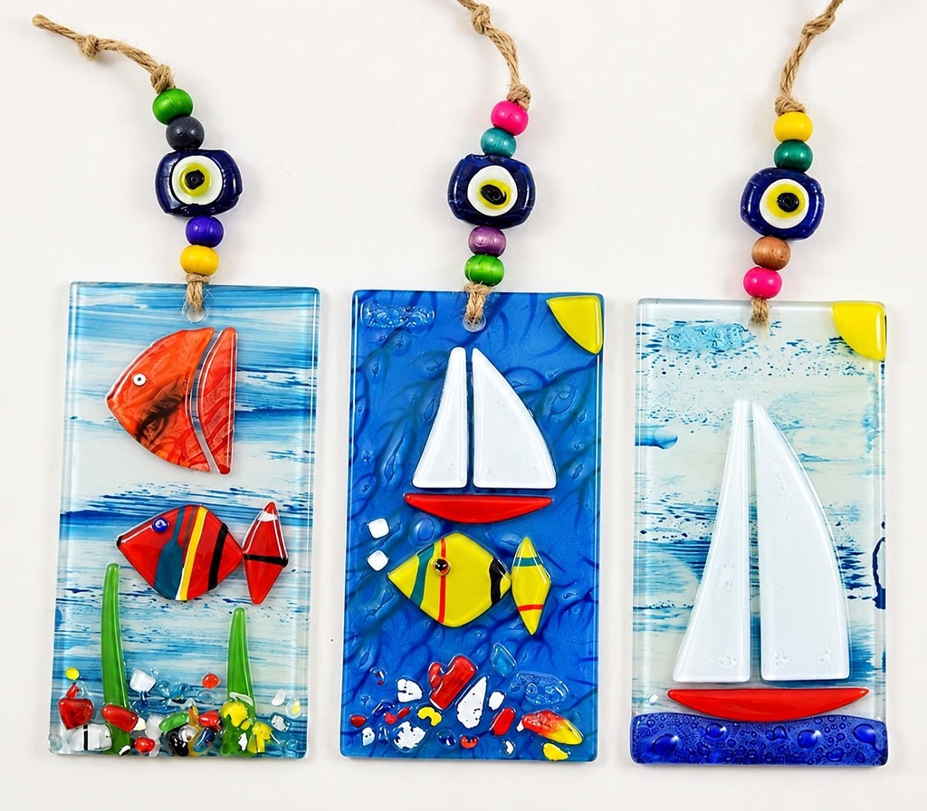 PLACA VERRE MARINA 13X7 CM