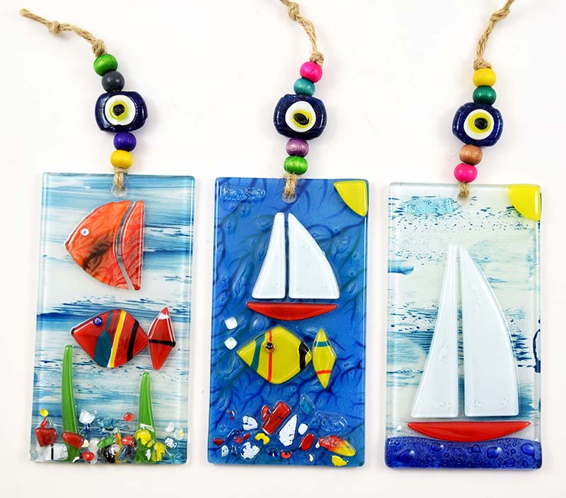 PLACA VETRO MARINA 13X7 CM