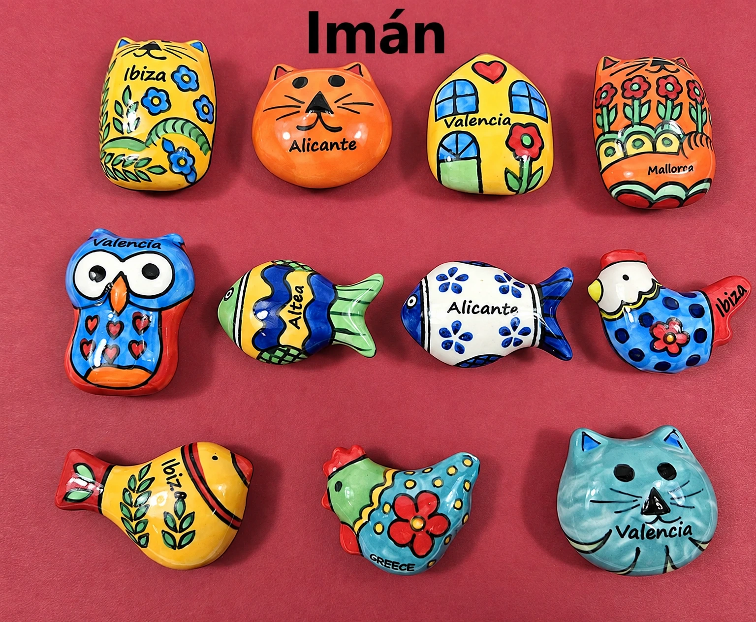 IMÁN CERAMICA PINTADA PERSONALIZO