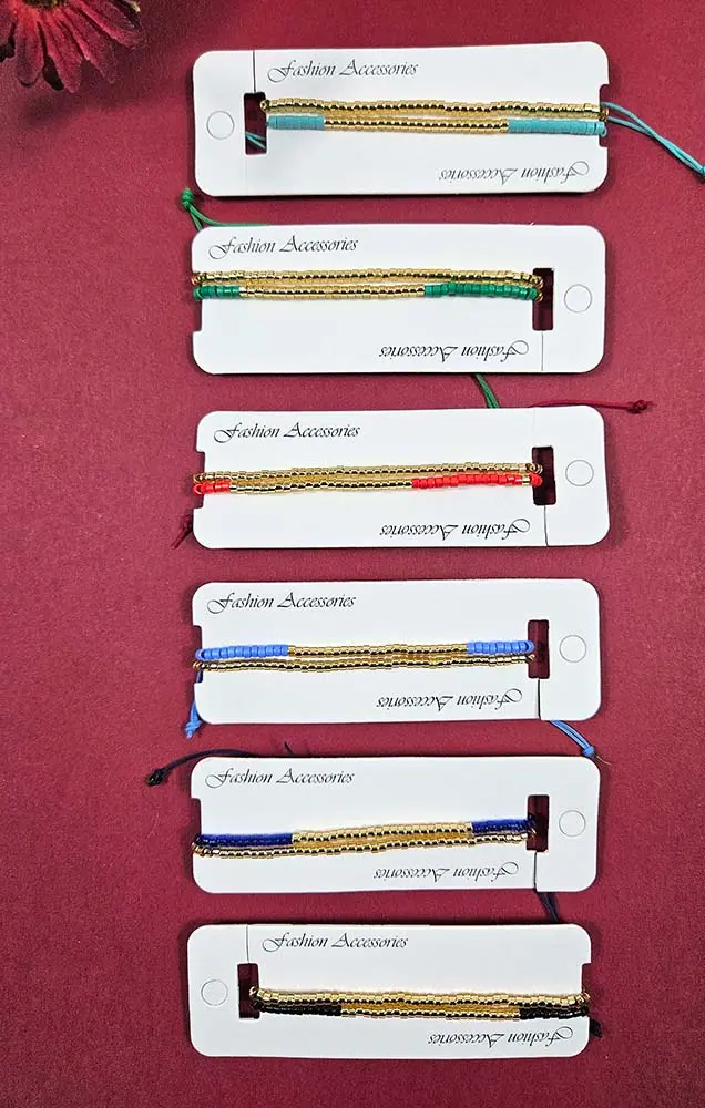 PULSERA DOBLE MOST DORADA COLO