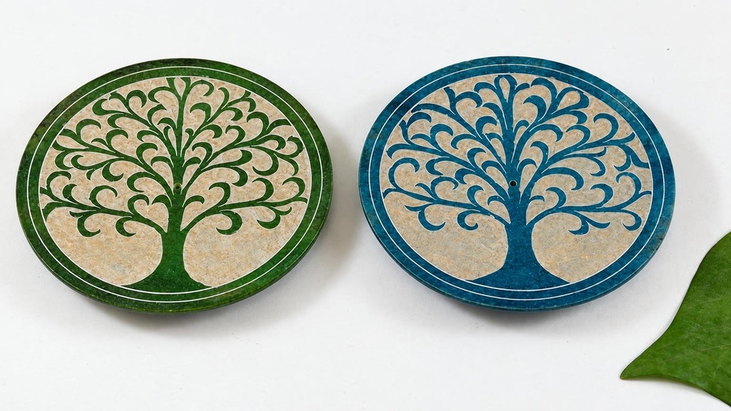 ASSIETTE RED PIERRE ARBRE VIDA 10