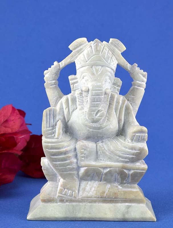 GANESHA PIEDRA NATURAL TALLADA 10