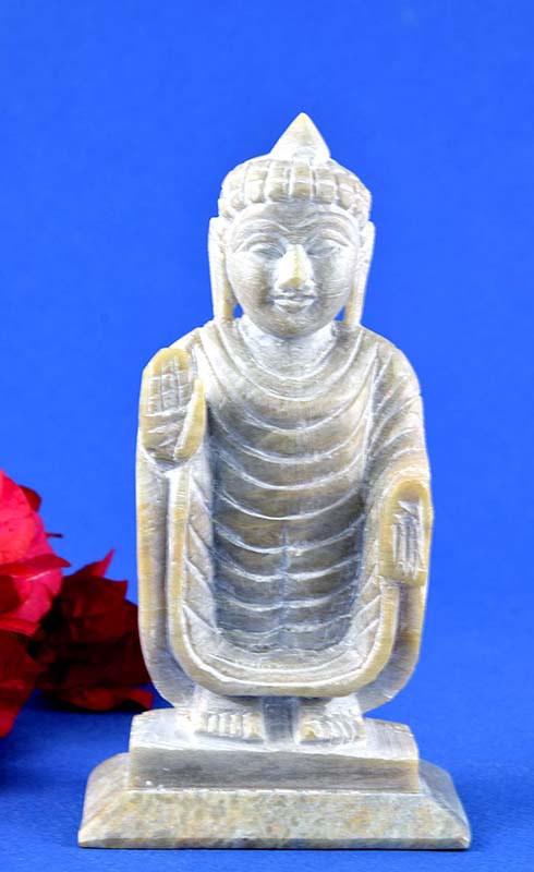 BUDDHA DE PIE PIETRA 13 CM