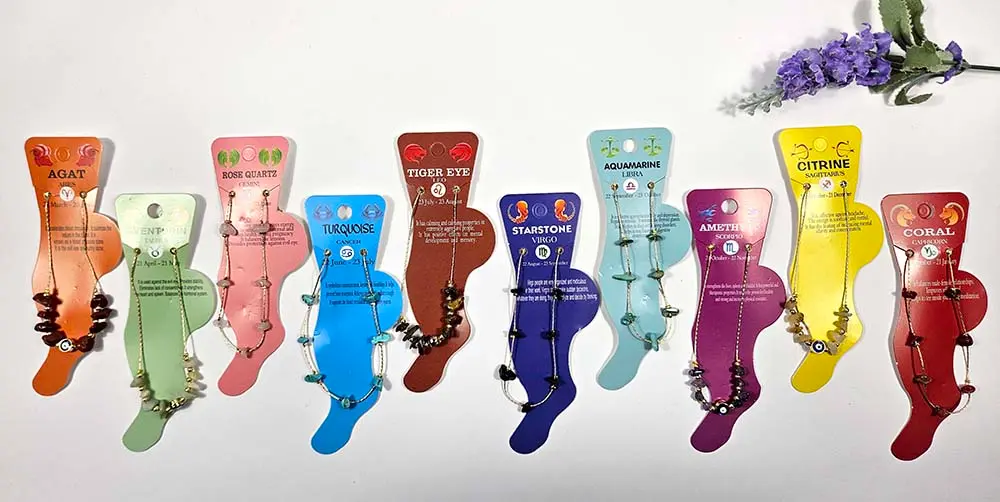 TOBILLERA PIEDRA ZODIACO M 023