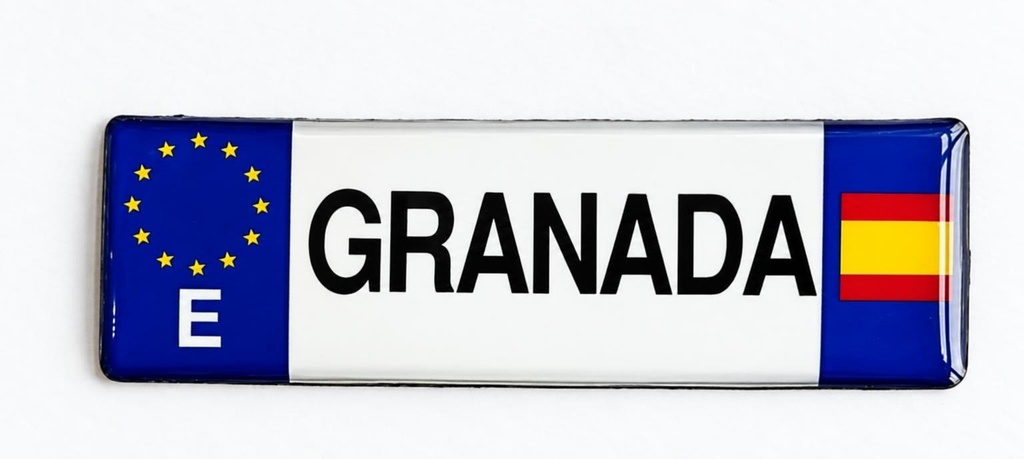 IMÁN MATRICULA GRANADA 8X2,5