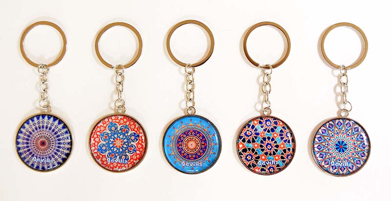 KEYRING RESIN MOSAIC SEVILLA