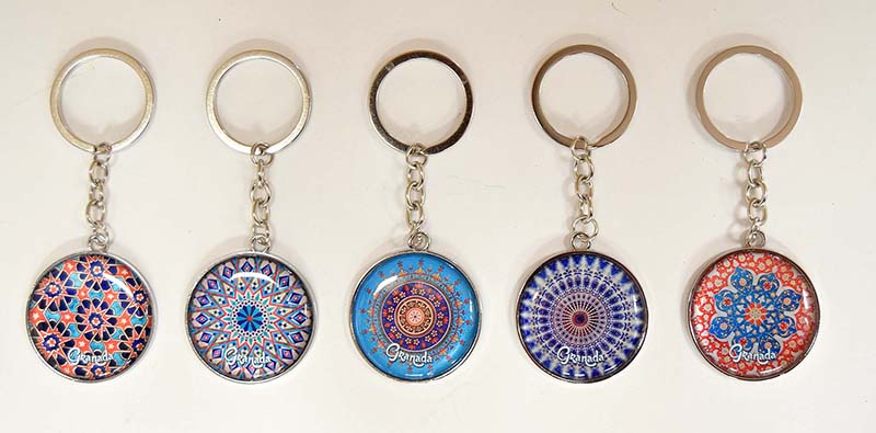 KEYRING RESIN MOZAICO GRANADA