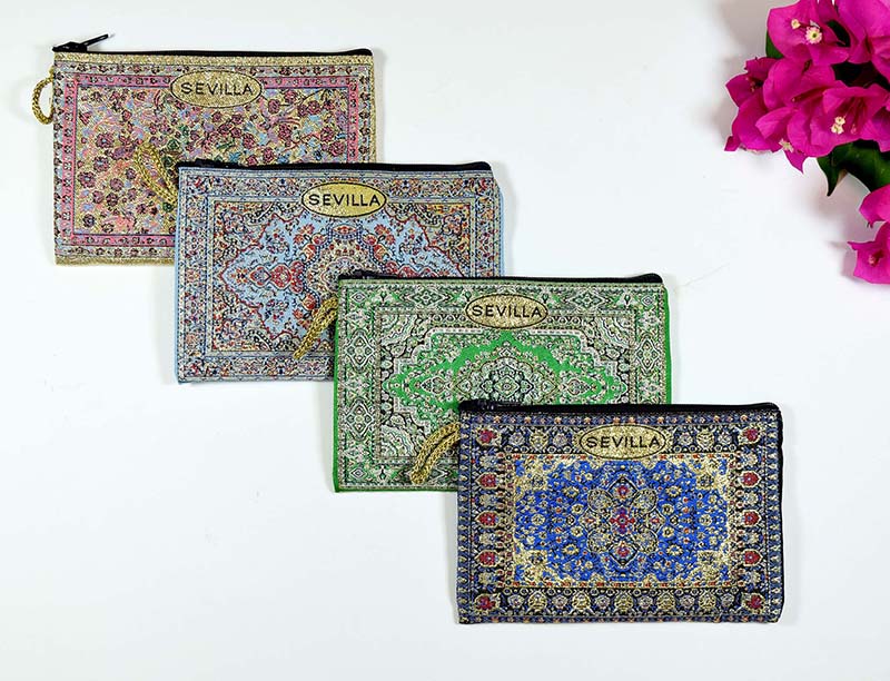 PORTA-MOEDAS BORDADO ORO 15X10 SEVILL