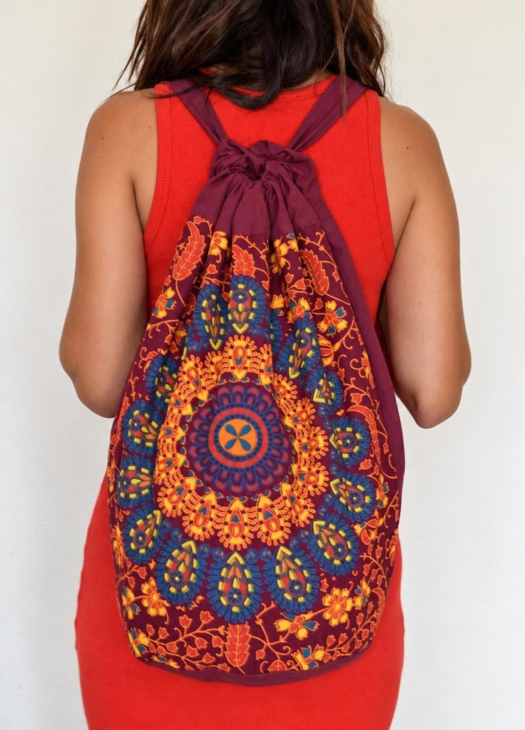 MOCHILA ALGODÃO MANDALA 054