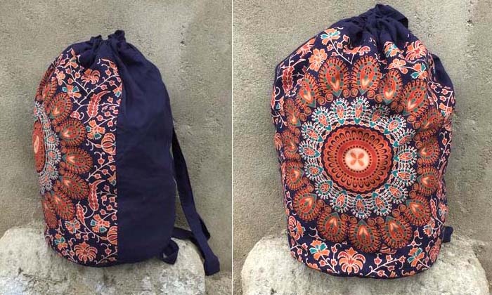 MOCHILA ALGODÃO MANDALA 049