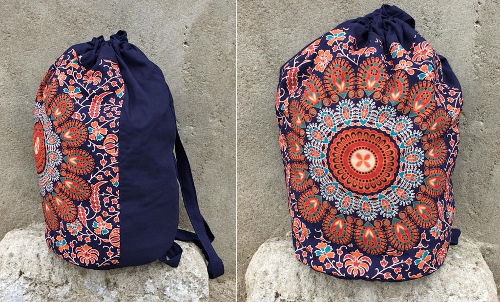 MOCHILA COTONE MANDALA 049