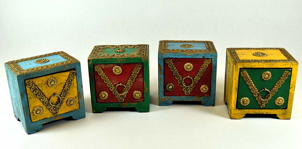 MÓVEL MADEIRA 1 CAJON CON METAL 10CM