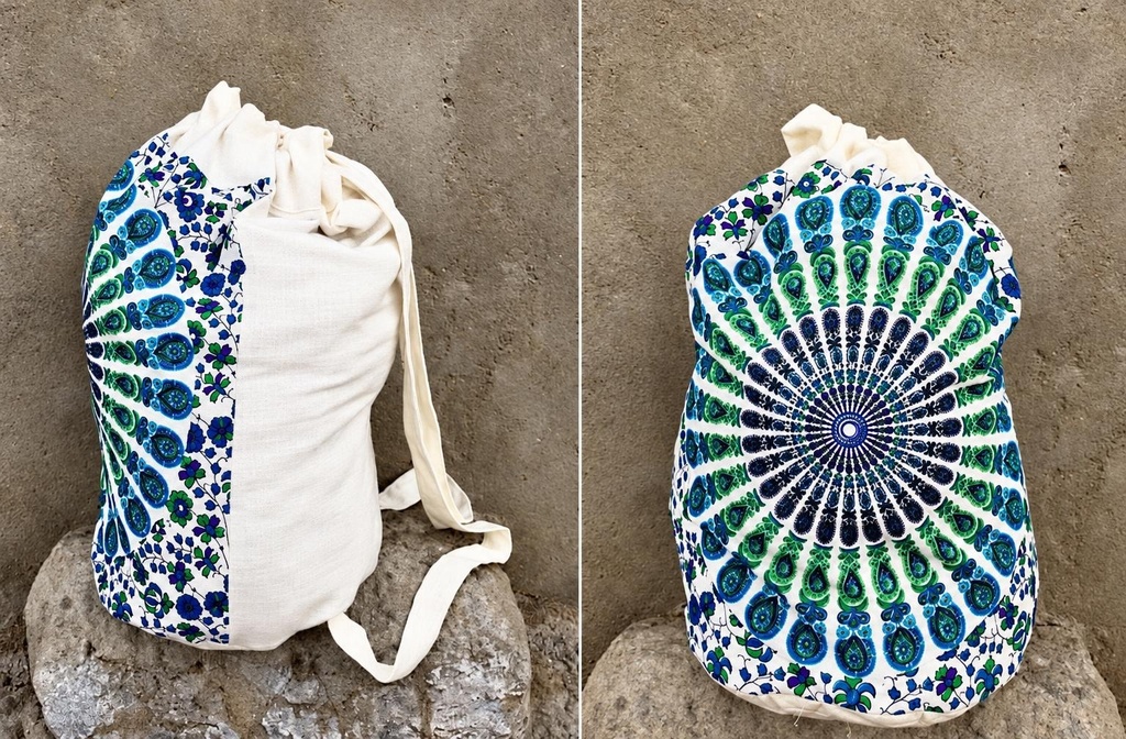 MOCHILA ALGODÃO NUEVO MANDALA 064