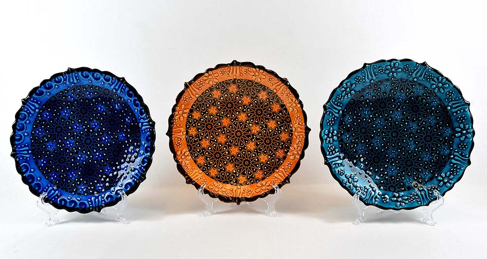 PLATE CERAMIC MOSAIC COLOR G 18