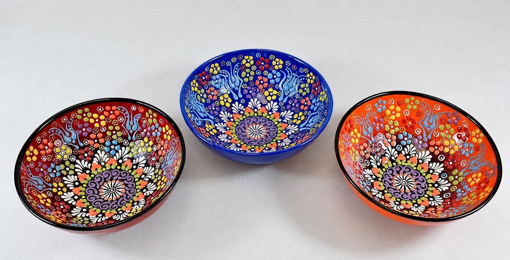 CUENCO CERÁMICA MULTICOLOR G 15 CM