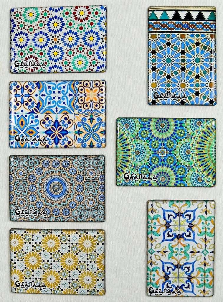 IMÁN RECTANGULAR MOSAICO GRANADA P
