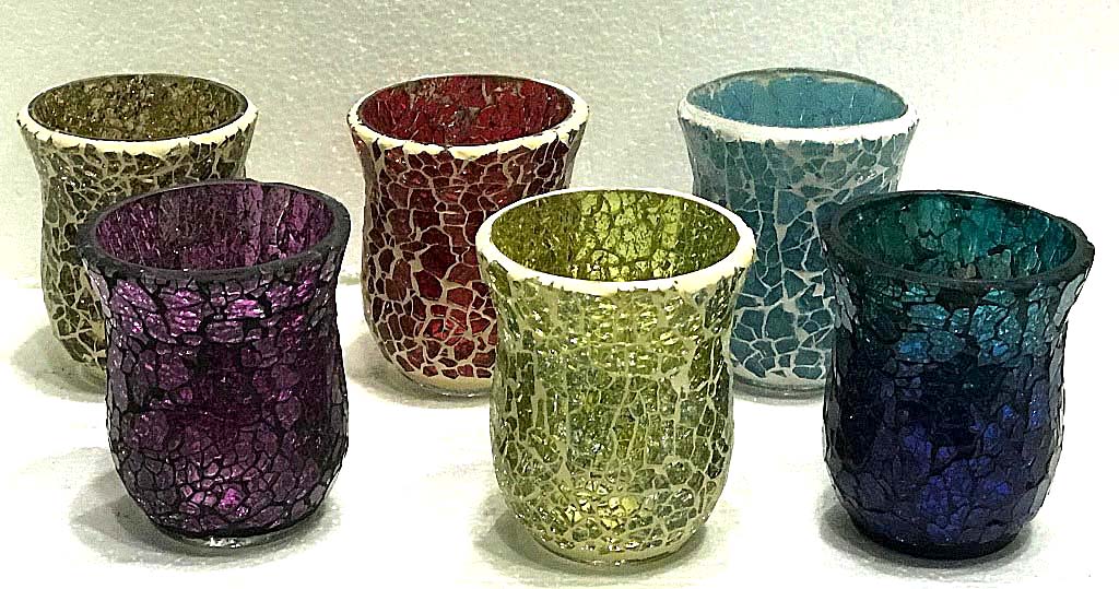 COPA VIDRO CRAQUELÉ 10 CM