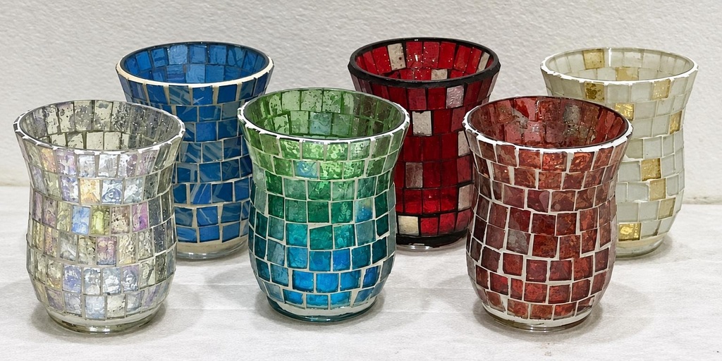 COPA VERRE MOSAÏQUE 10 CM