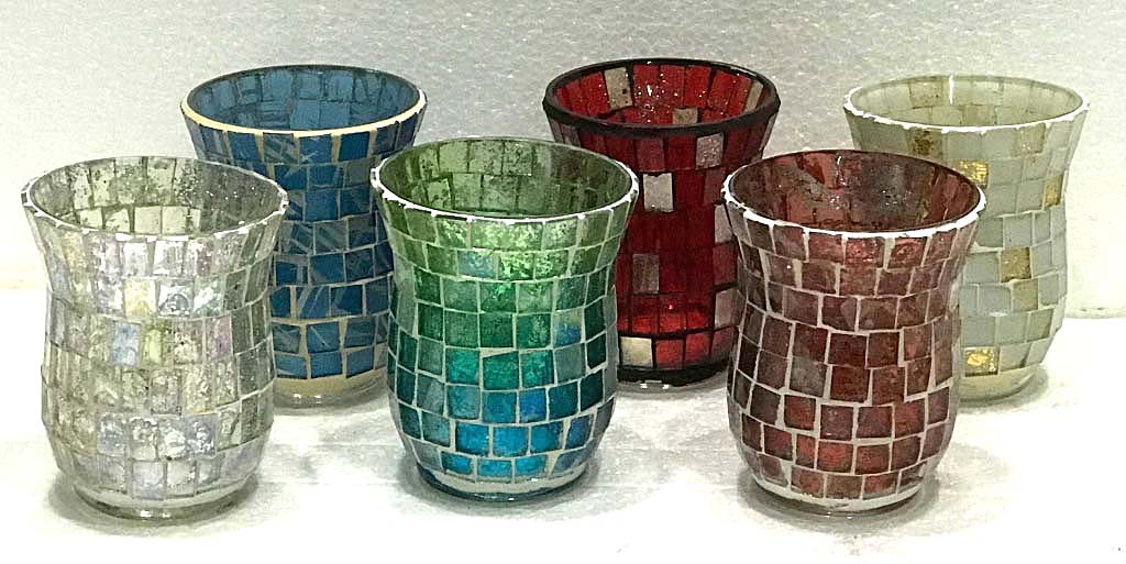 COPA VETRO MOSAICO 10 CM