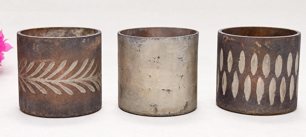 VELERO VIDRO VASO 8 CM