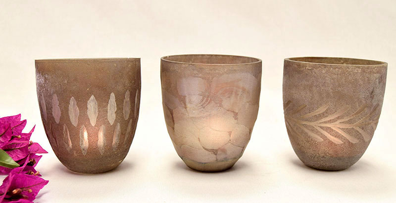 VELERO VETRO VASO CONO 9CM