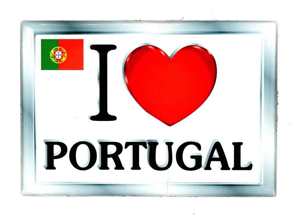 IMÁN I LOVE PORTUGAL RETTANGOLARE G
