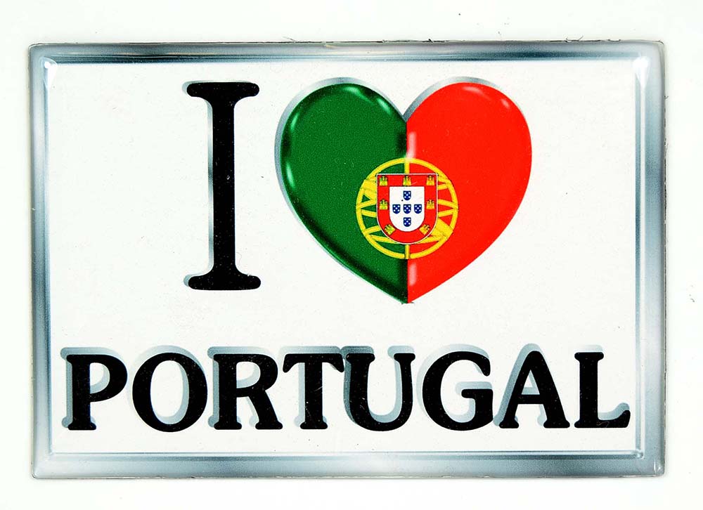 IMÁN I LOVE BANDERA PORTUGAL P
