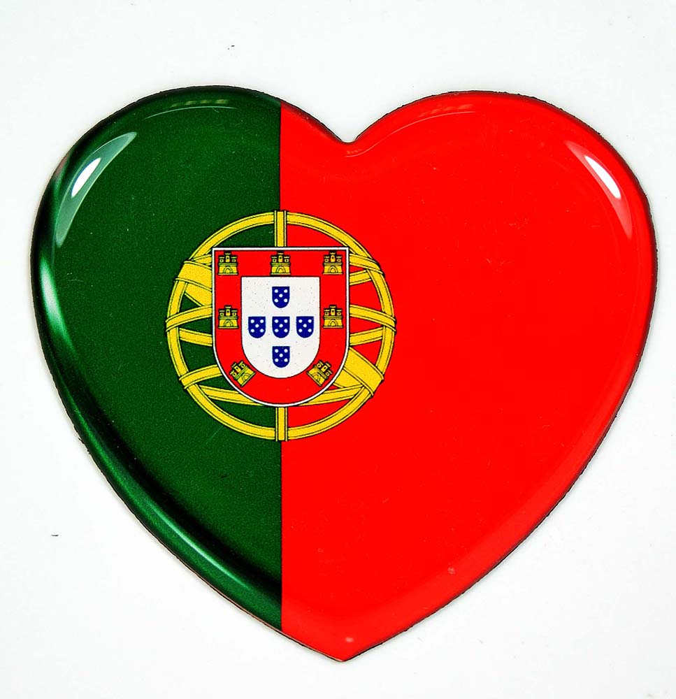 IMÁN HEART BANDERA PORTUG P
