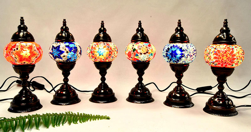 LAMPARA MOSAÏQUE MESA º1 27X10