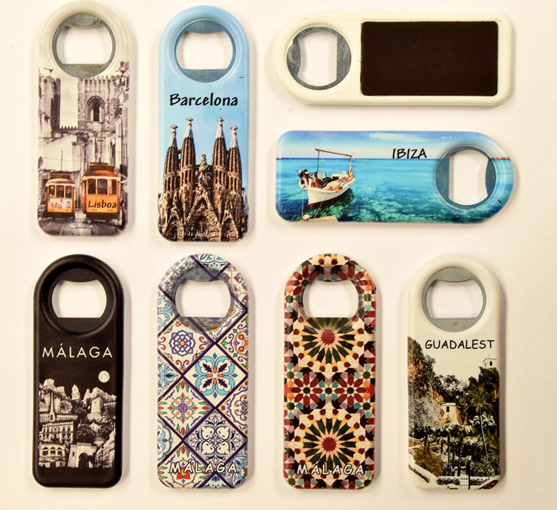 IMÁN APRIBOTTIGLIE CRISTAL Y PLATA 10,5 CM