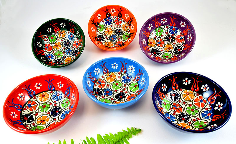 CUENCO CER CLAVEL M 12 CM