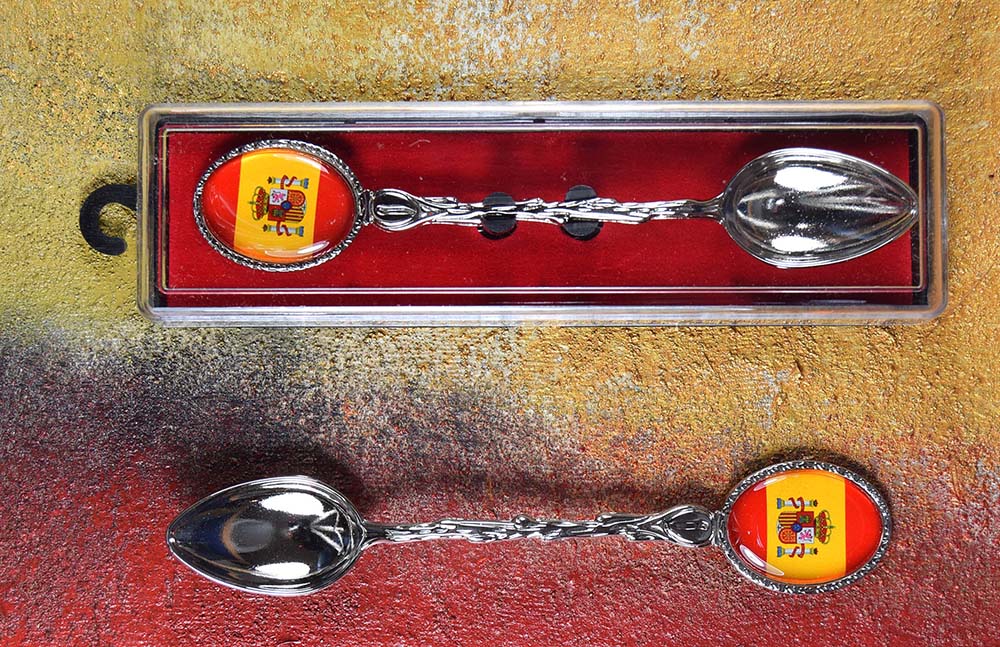 CUCHARITA BANDER ESPAÑA C/BOX