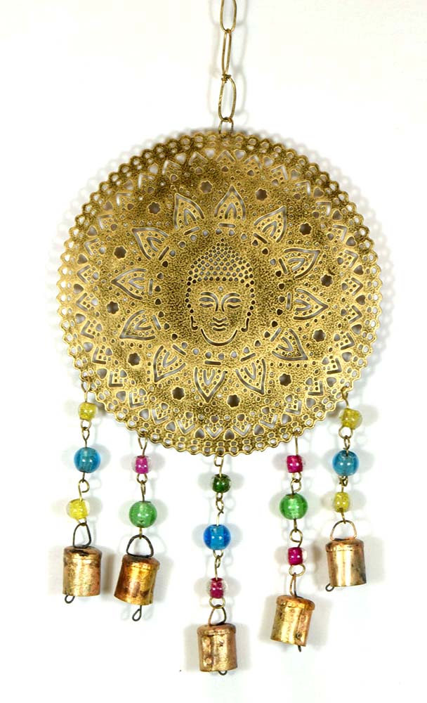 MOBILE PLACA BUDDHA RED METAL 44 CM