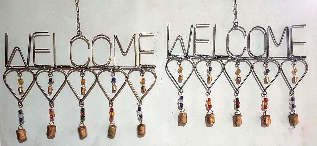 MOBILE WELCOME CORAZONES 45 CM