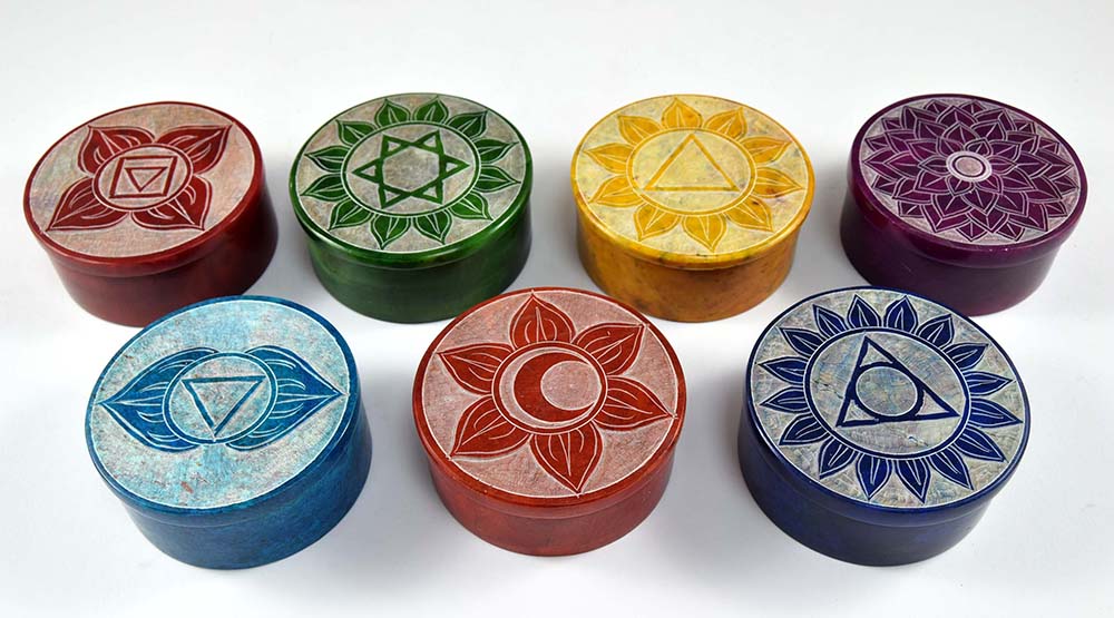 CAIXA RED PEDRA CHAKRA 7,5 CM