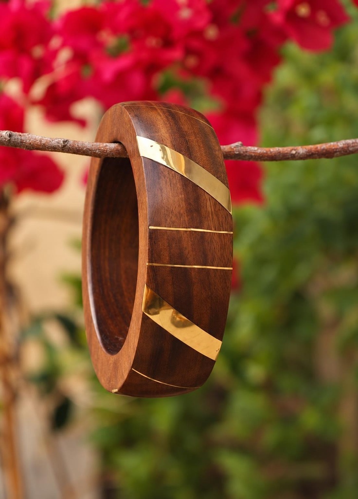 BRACELET WOOD/BRO M