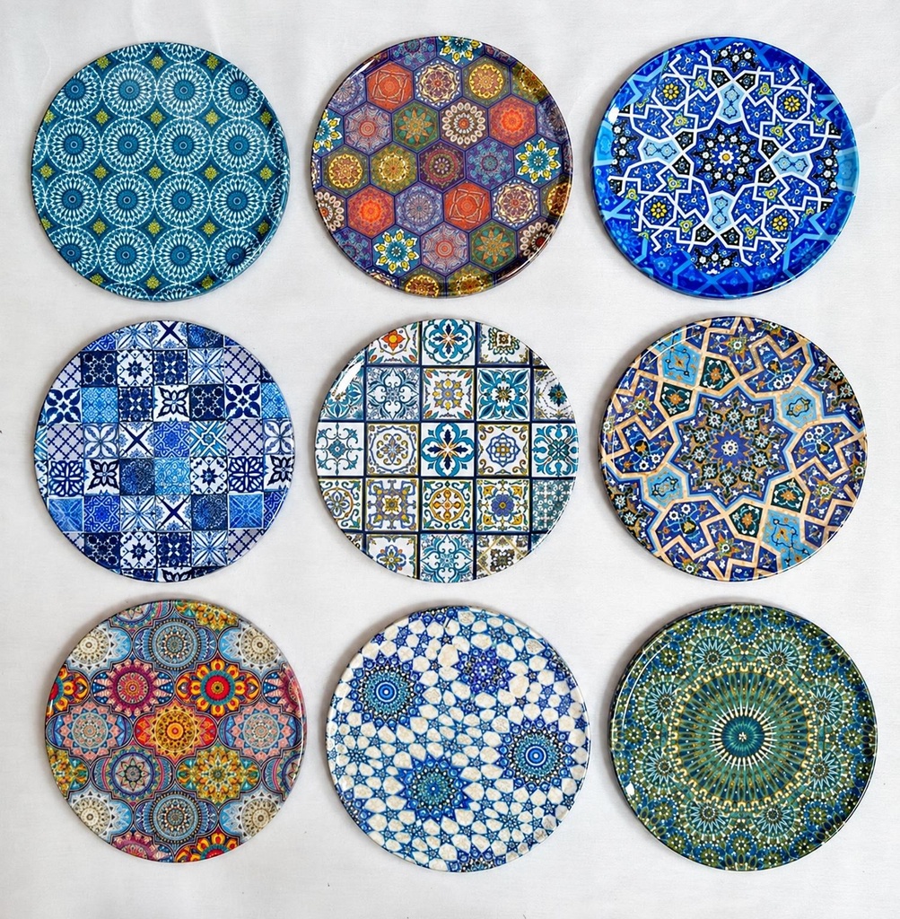 POSAVASO MÉTAL MOSAÏQUE 9 CM