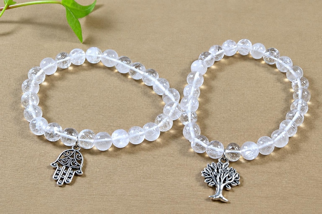 PULSEIRA CUARZ CRISTAL 6MM C/CH