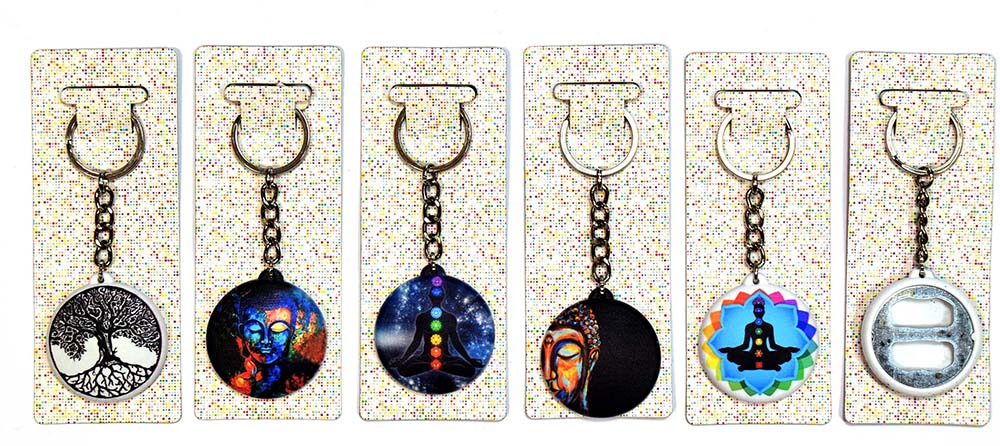 KEYRING OPENER CRISTAL Y PLATA ESOTER