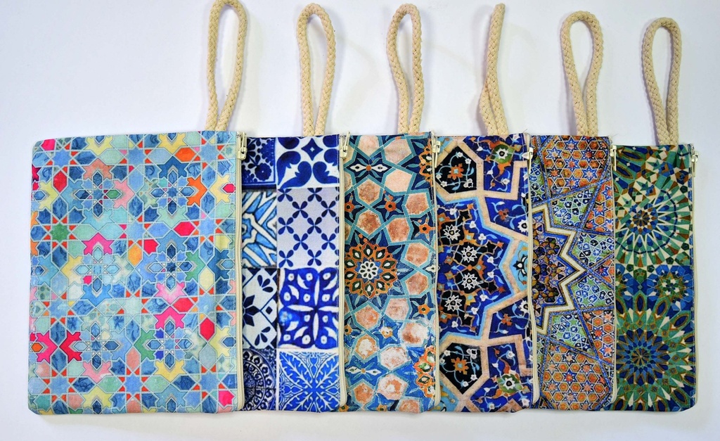 COIN PURSE COTTON MOSAIC 22X14 CM