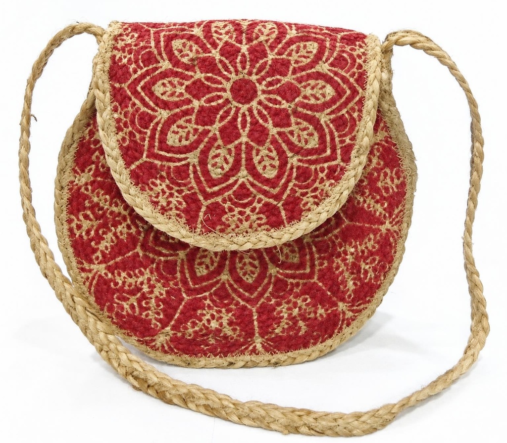 BORSA DE ESPARTO RED CON TAPA 31X28